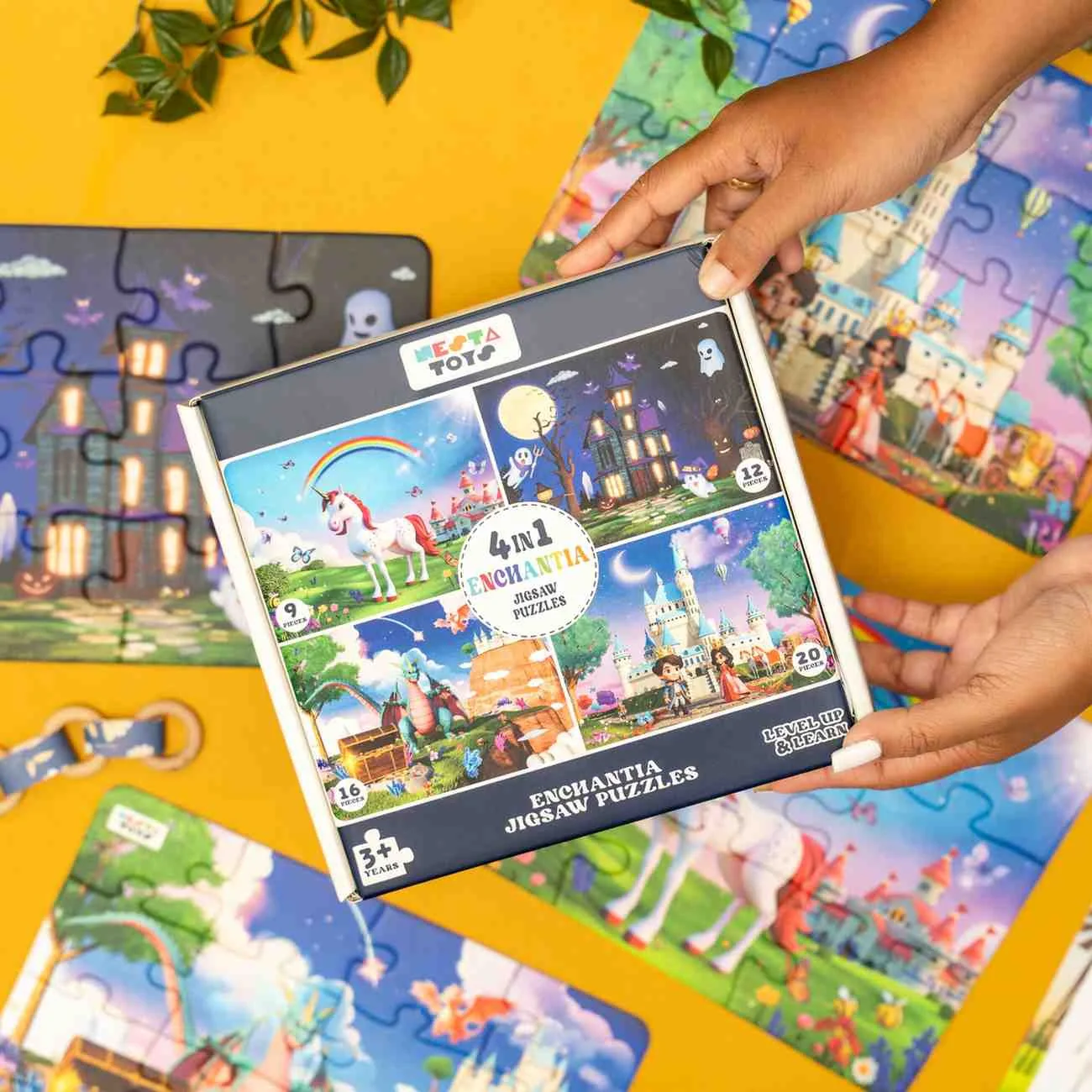 Enchantia - 4 in 1 Level Up & Learn Jigsaw Puzzle (9 Pcs - 20 Pcs) - Image 4