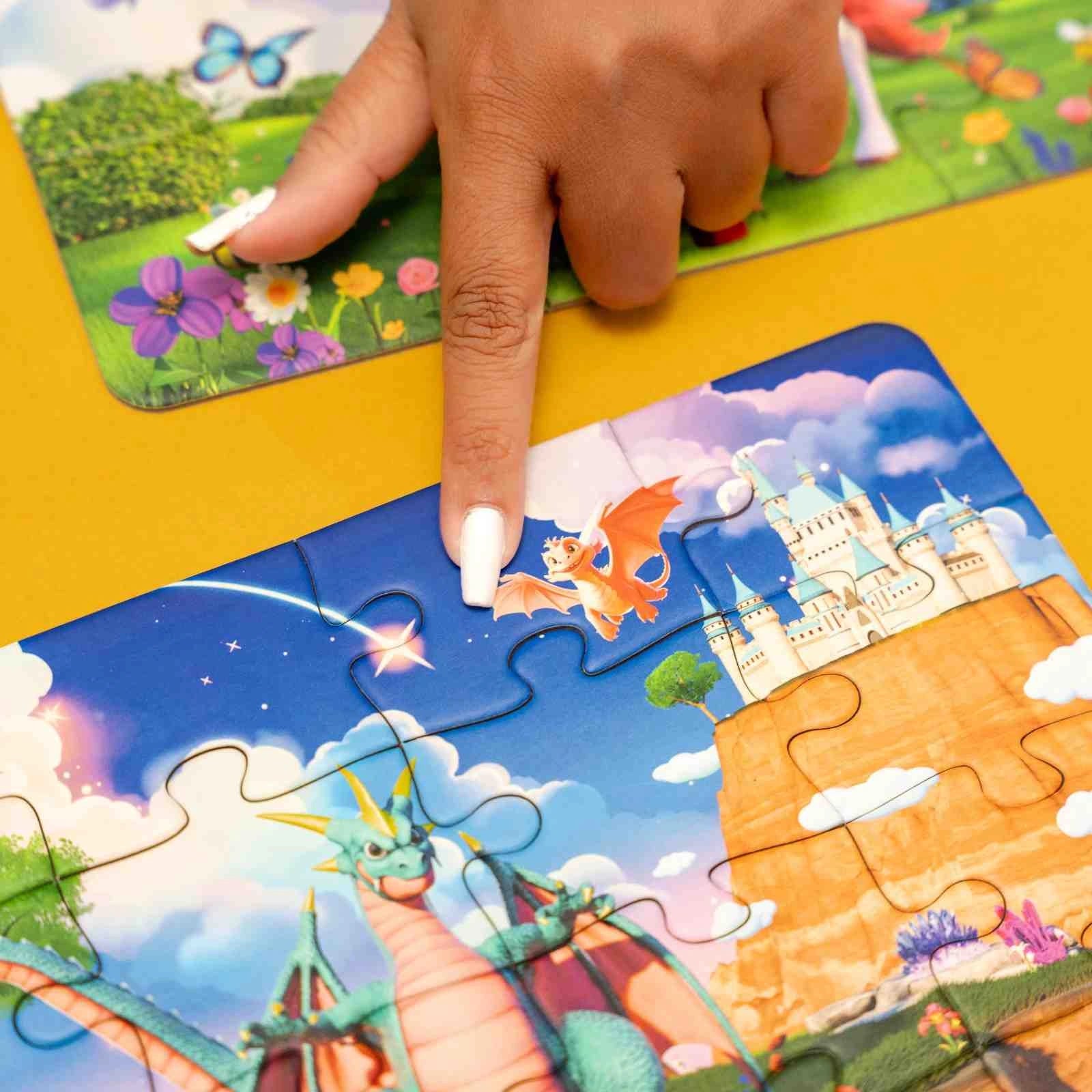 Enchantia - 4 in 1 Level Up & Learn Jigsaw Puzzle (9 Pcs - 20 Pcs) - Image 9