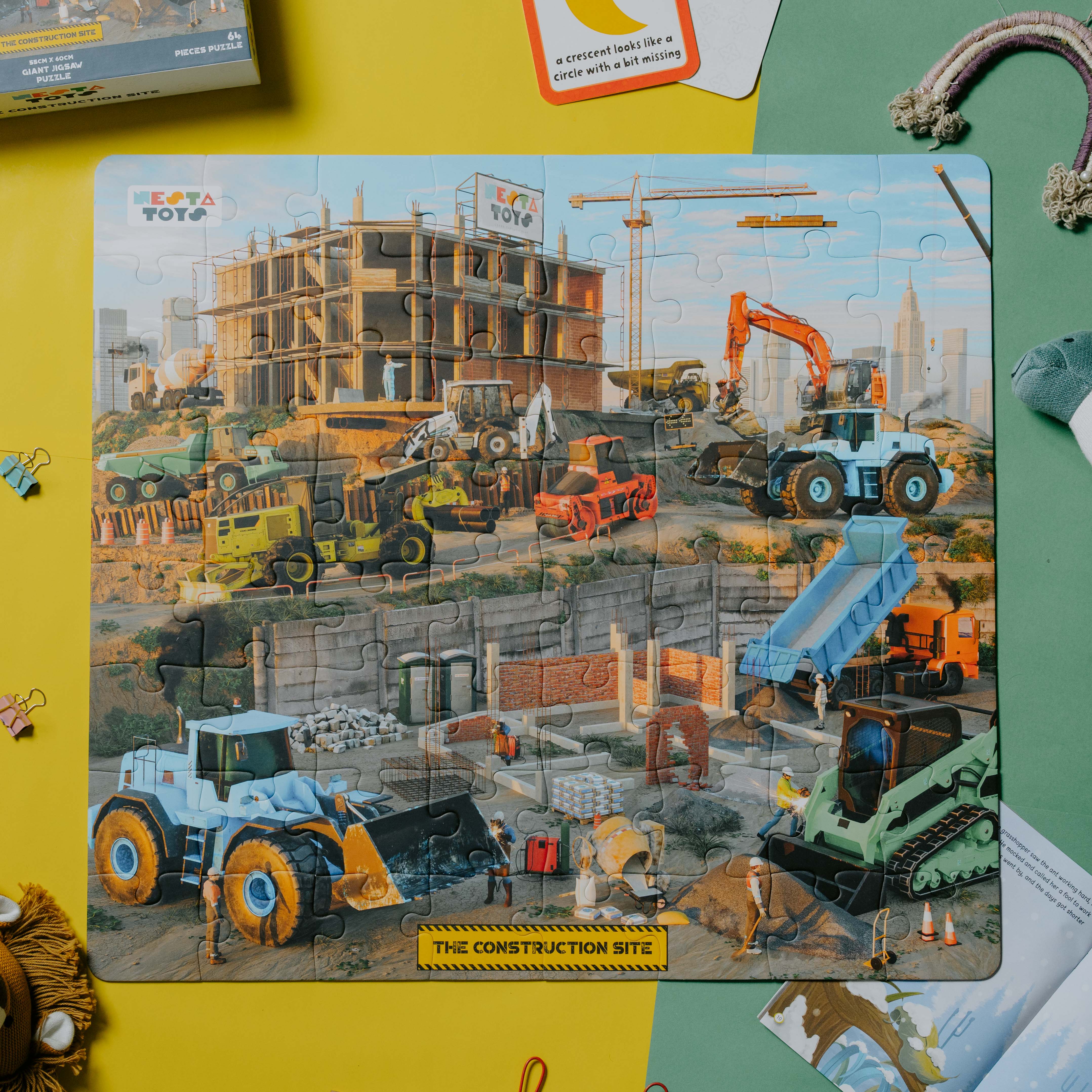 Construction Site Jigsaw Puzzle (64 Pcs) - Image 6
