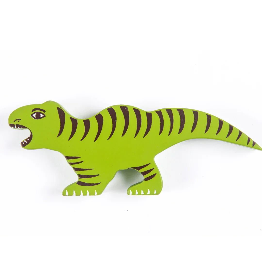 Wooden Dinosaur Building Blocks Toy (9 Pcs) - Image 11