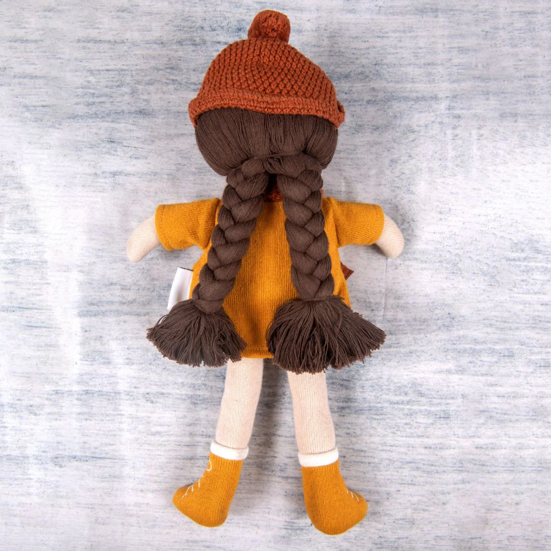 Knitted Cotton Soft Toy Doll - Image 5