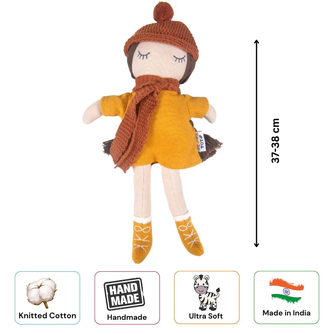 Knitted Cotton Soft Toy Doll - Image 6