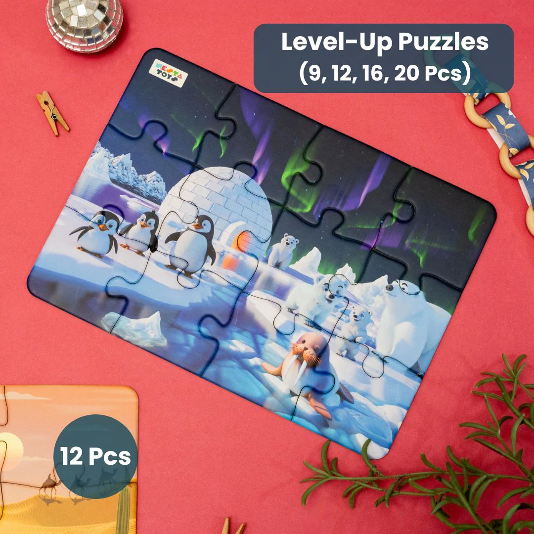 Habitat - 4 in 1 Level Up & Learn Jigsaw Puzzle (9 Pcs - 20 Pcs) - Image 4