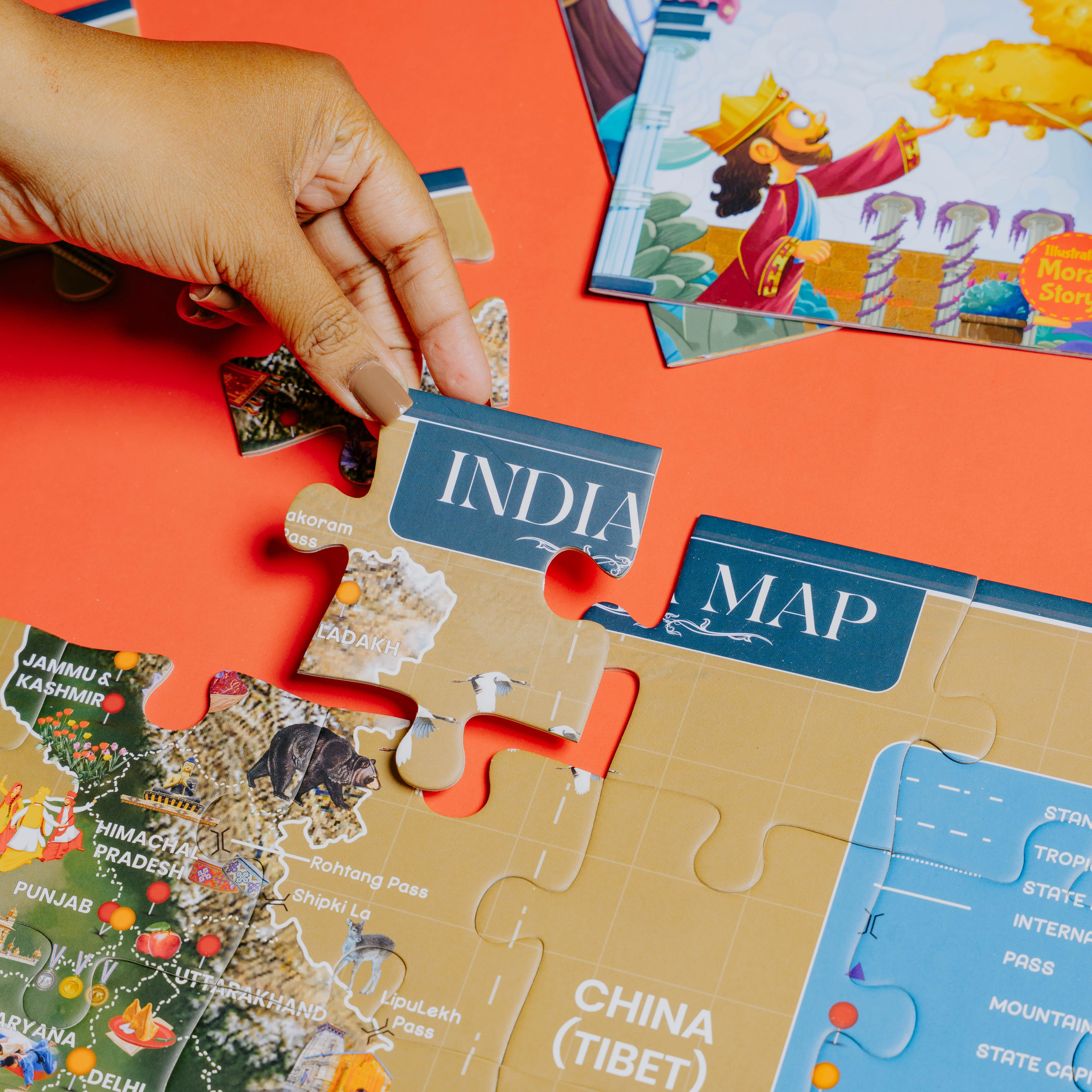 India Map Jigsaw Puzzle (64 Pcs) - Image 5