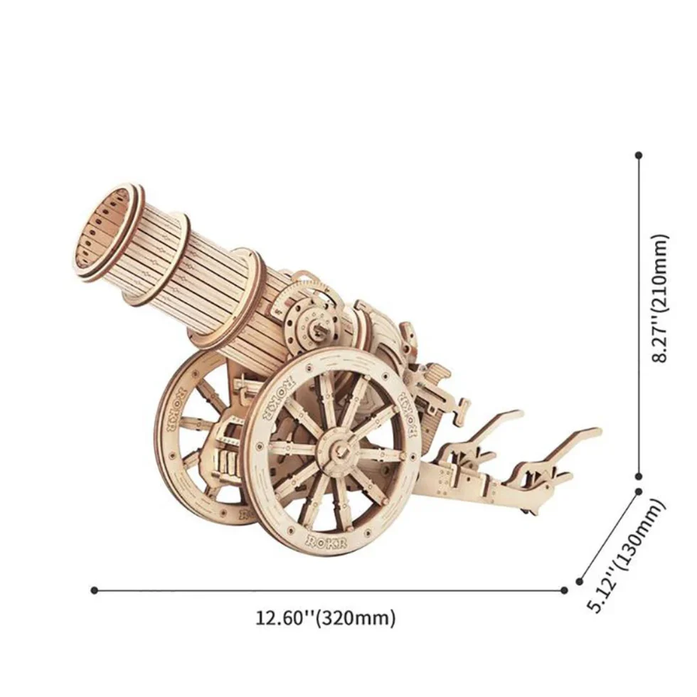 Medieval Wheeled Cannon (158 Pcs) - Image 6