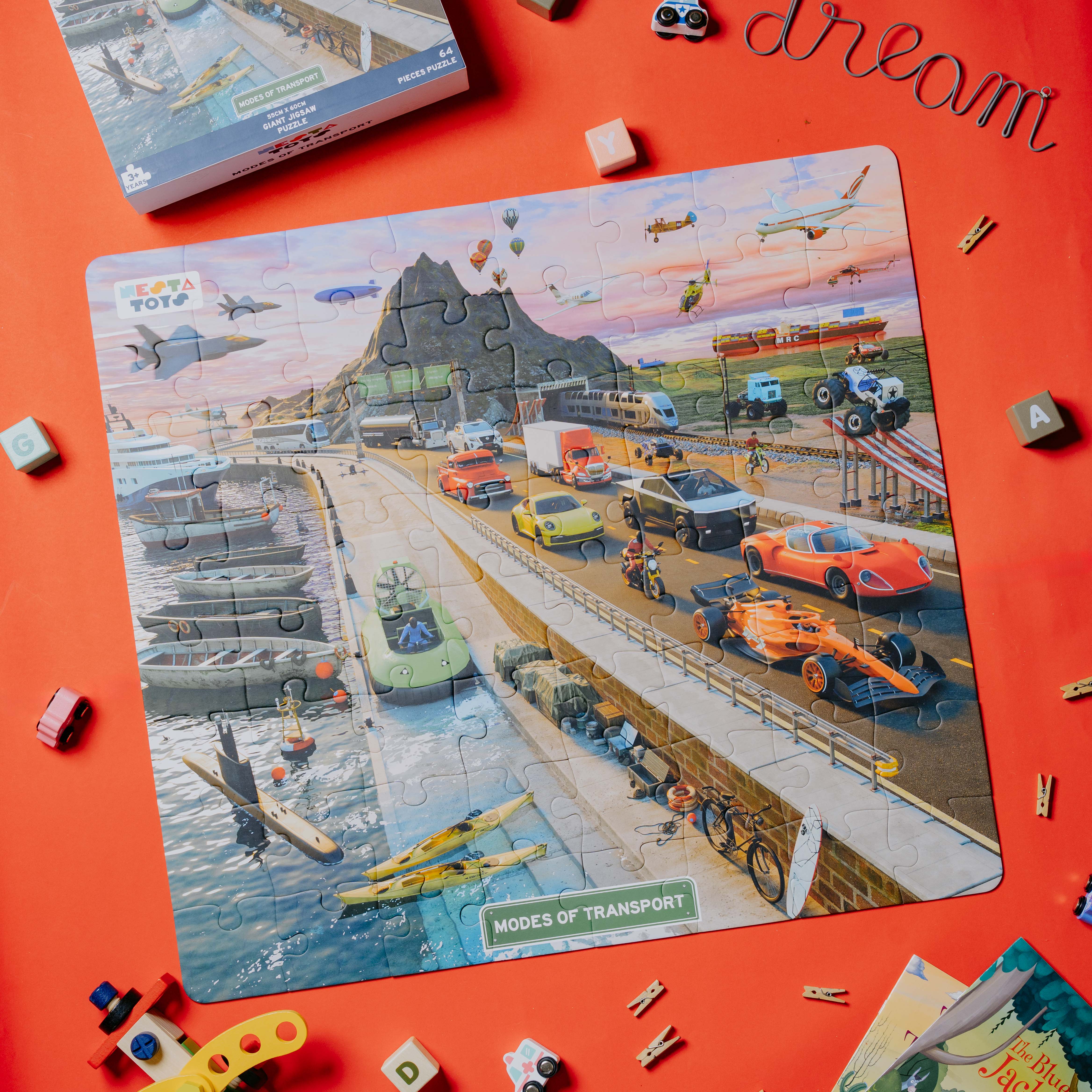 Modes of Transport Jigsaw Puzzle (64 Pcs) - Image 7