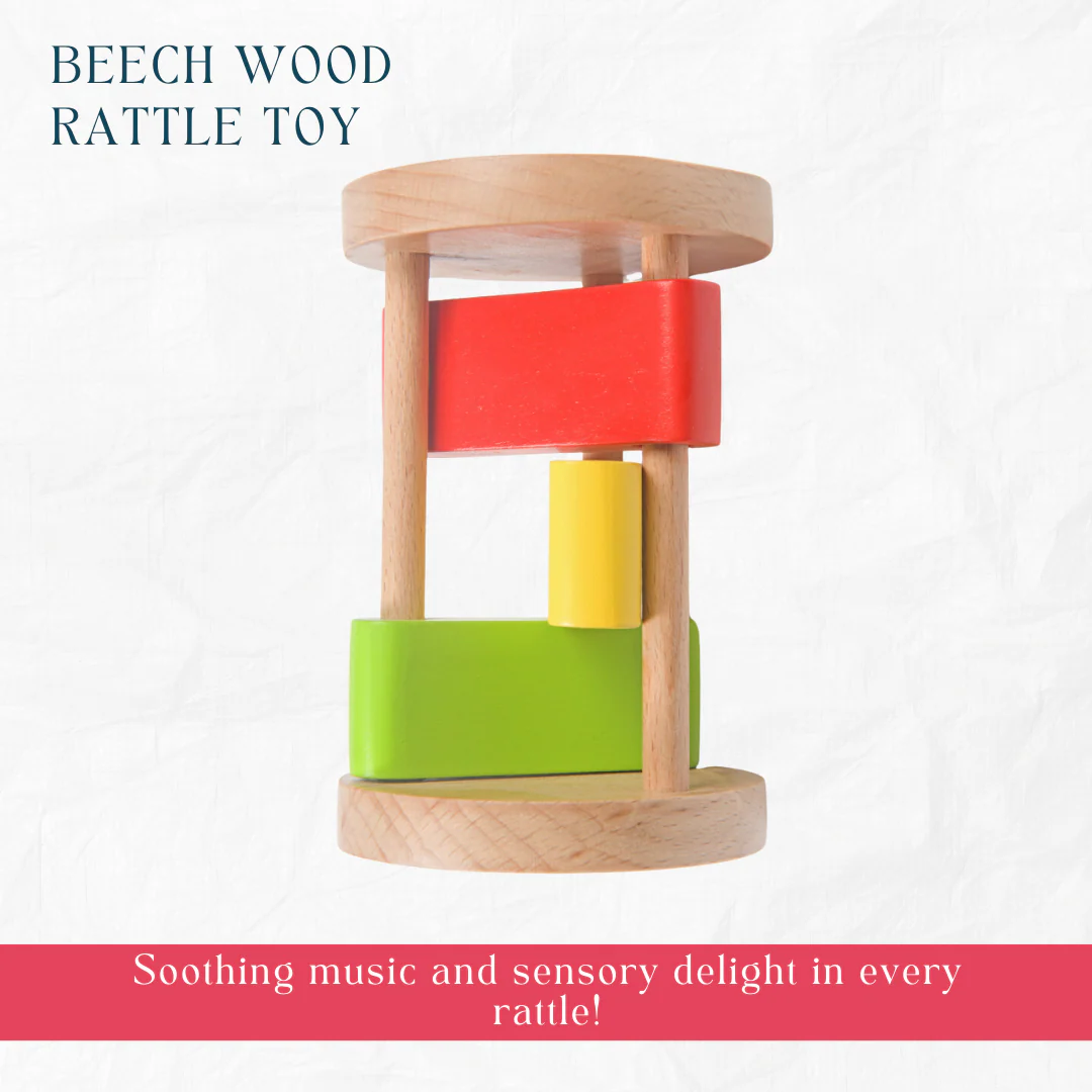Newborn Gift Set – Skwish Rattle, Clacker Rattle & Wooden Teethers - Image 8