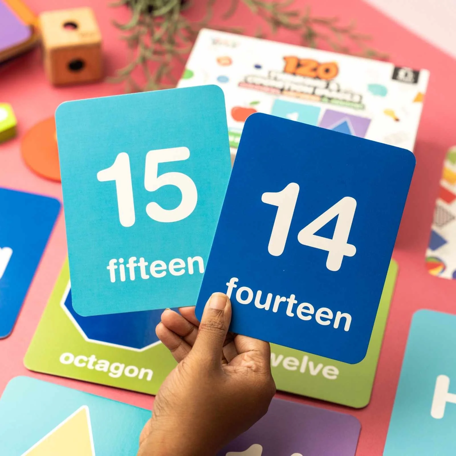 Numbers, Letters, Colors & Shapes (120 Images, 60 Cards) - Image 5