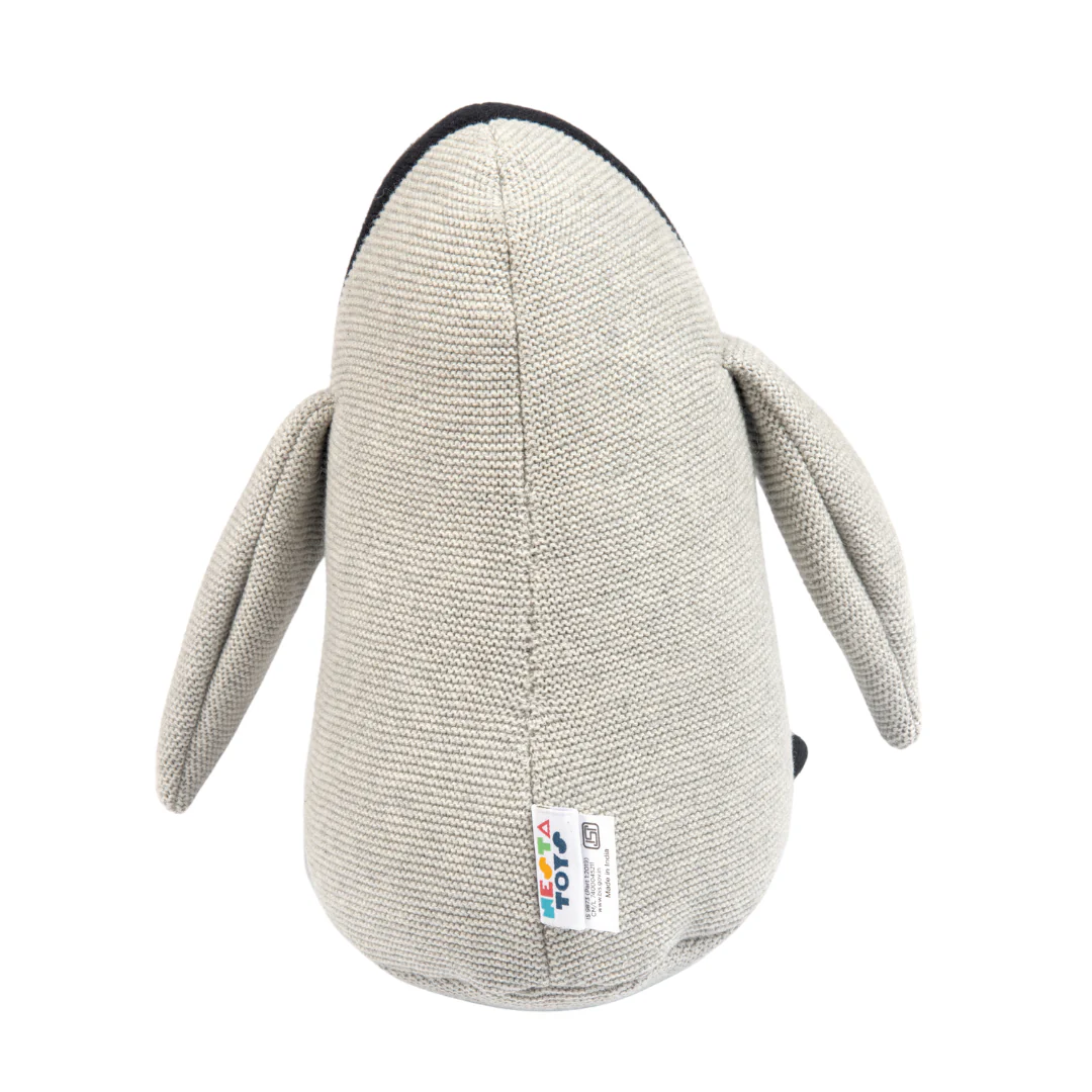 Peppy the Penguin | Knitted Cotton Animal Plush Toy for Kids - Image 7
