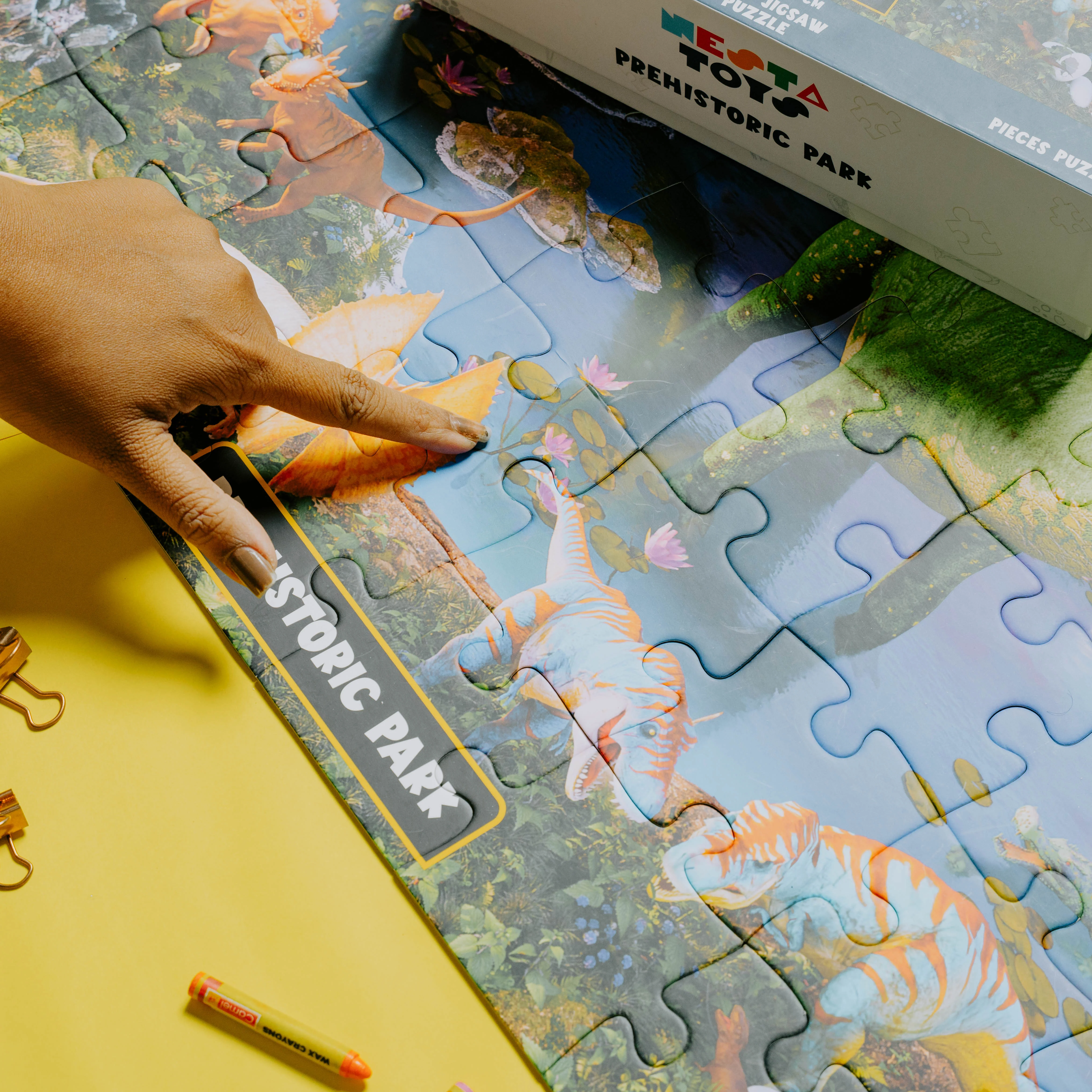 Prehistoric Park Jigsaw Puzzle for Kids (64 Pcs) - Image 3