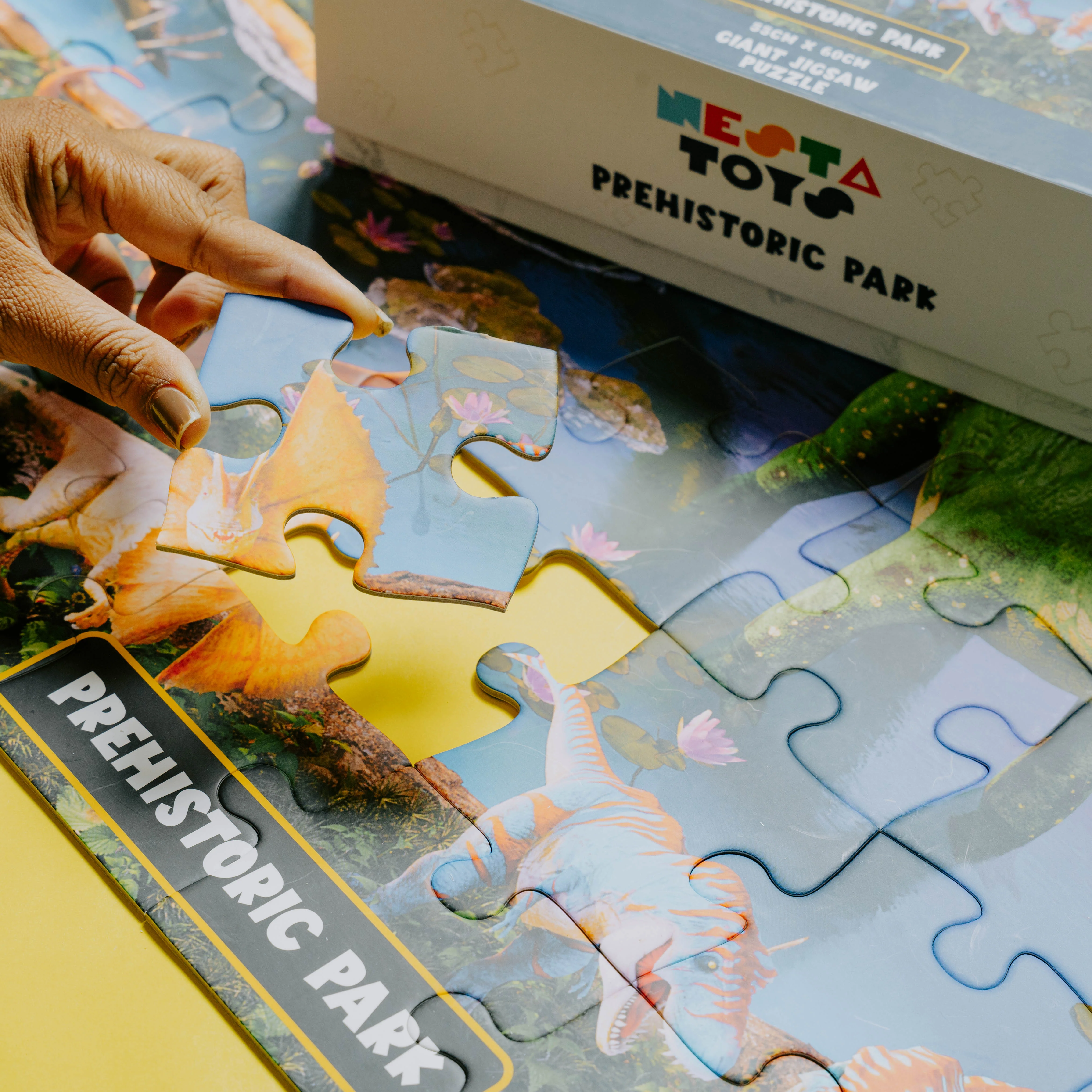 Prehistoric Park Jigsaw Puzzle for Kids (64 Pcs) - Image 5