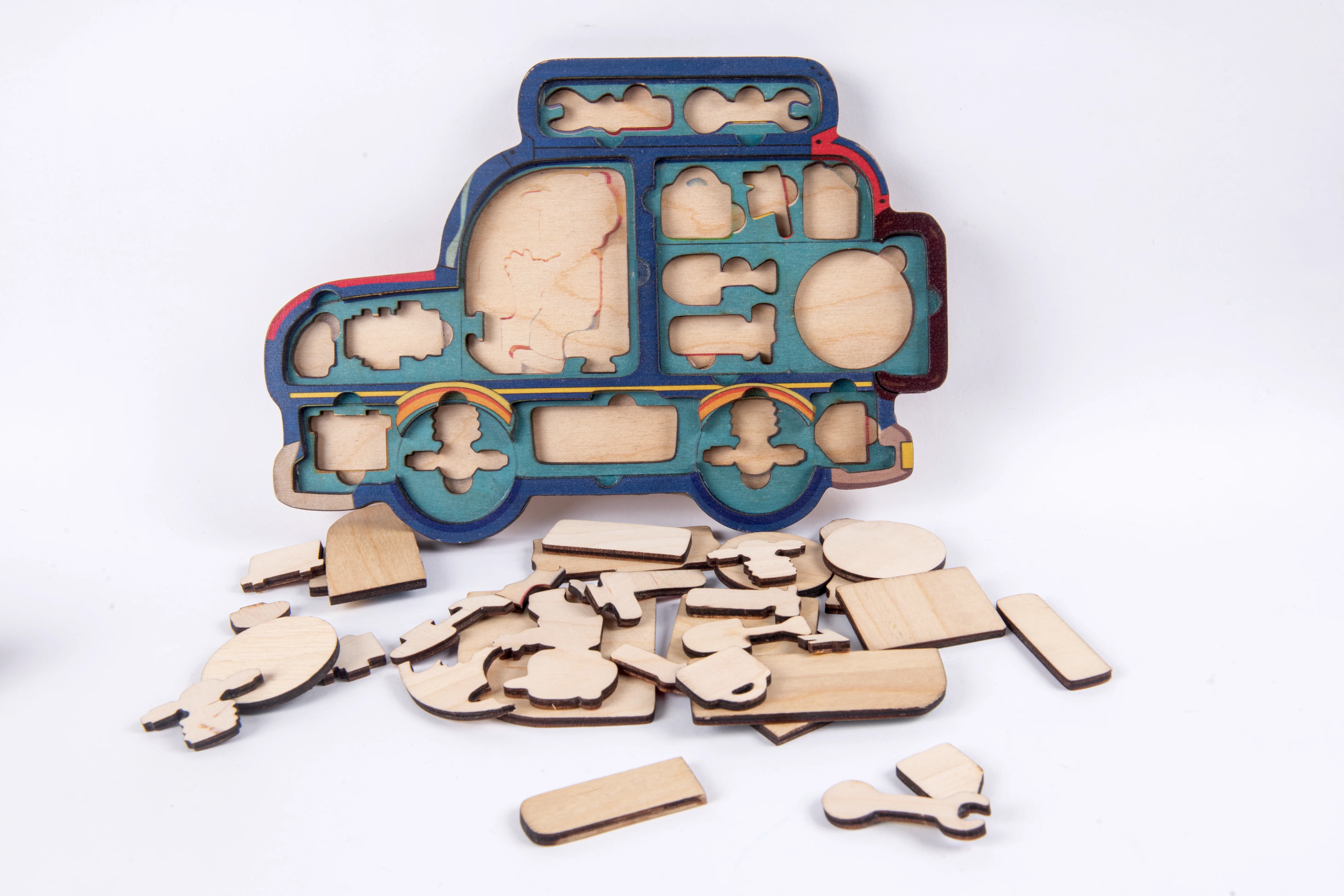 Wooden Car Puzzle - Image 3