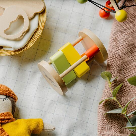 Clacker Toy | Wooden Rattle for Babies - Image 2