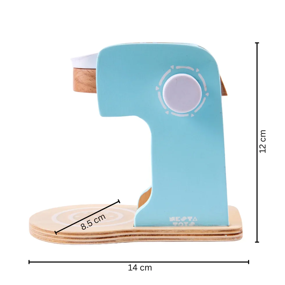 Wooden Coffee Machine Toy (Blue) - Image 7