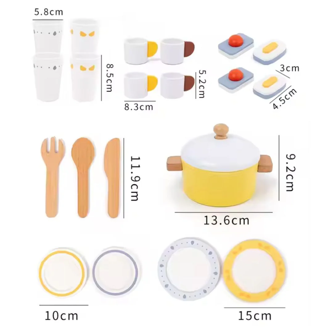 Wooden Dishwasher Kitchen Toy Set - Image 4