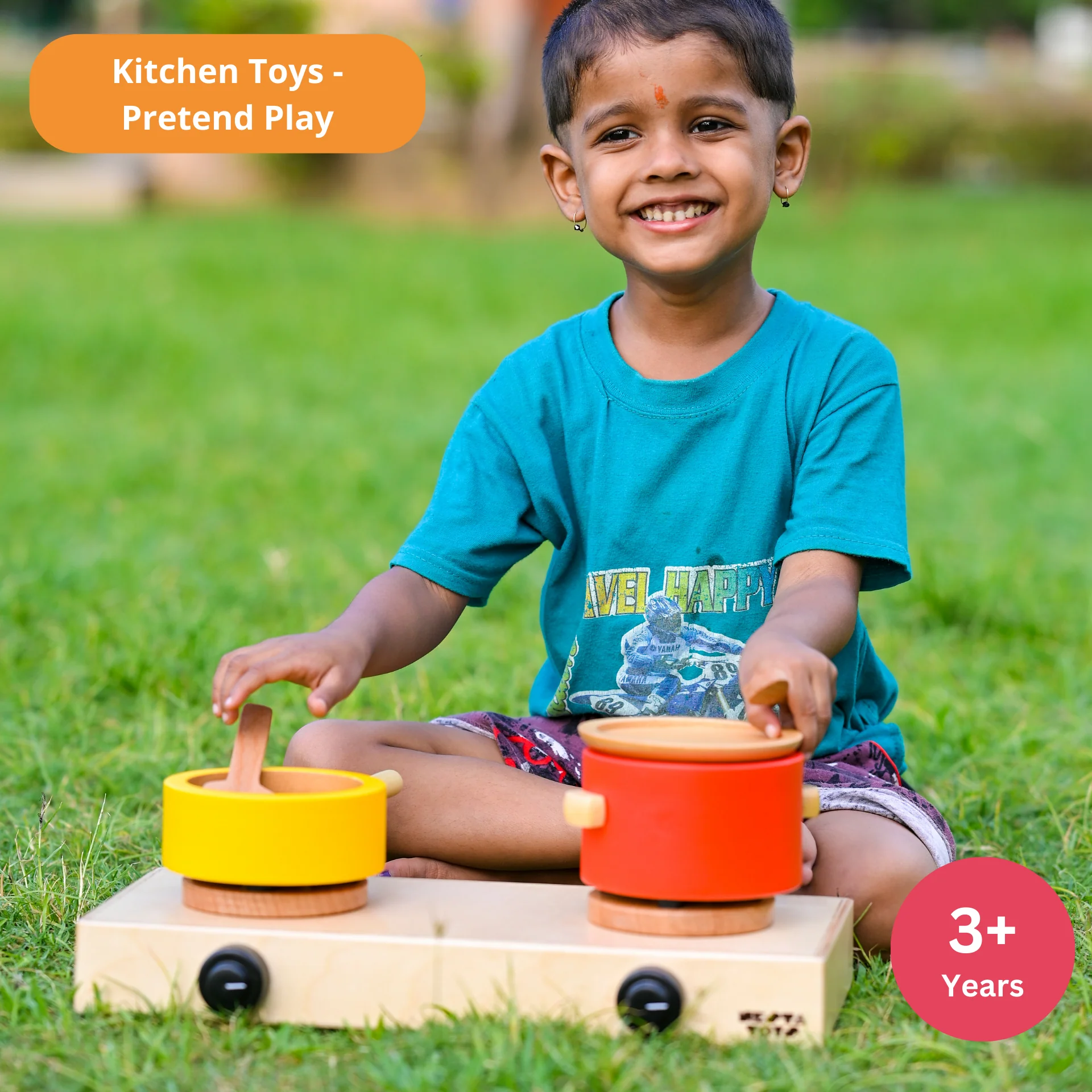 Wooden Gas Stove Toy - Image 5