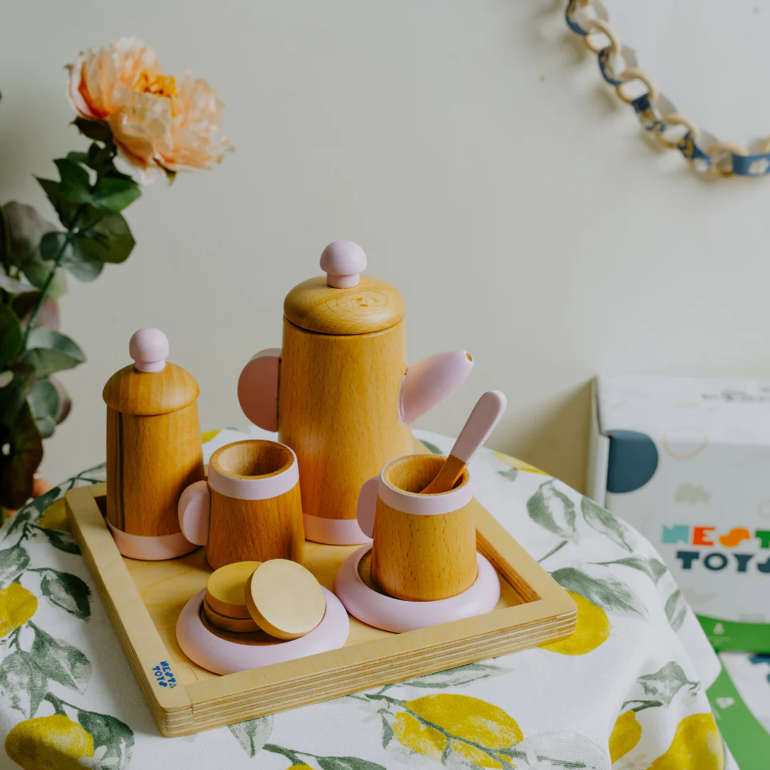Wooden Tea Set Toy (10 Pcs) - Image 3