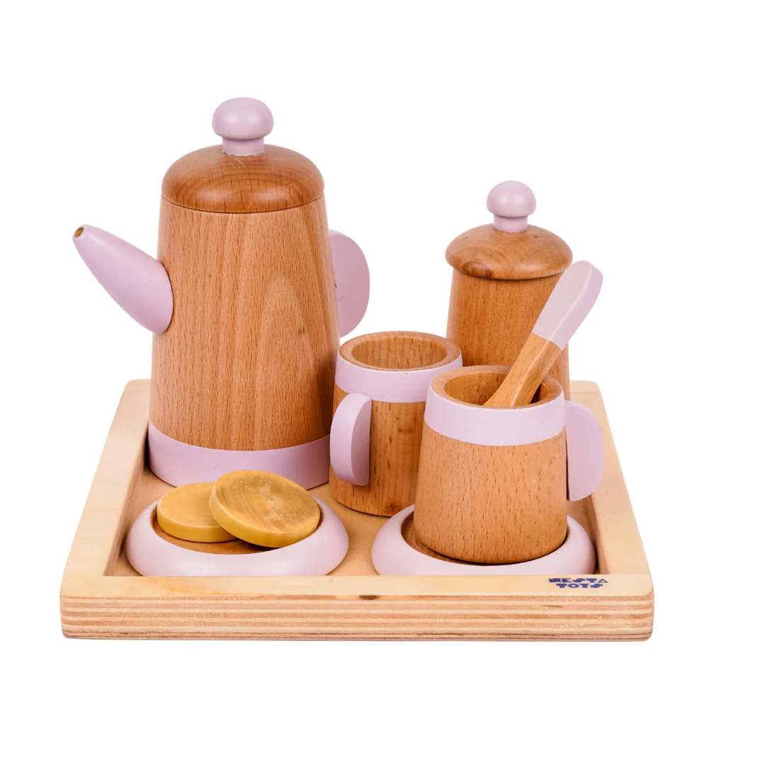Wooden Tea Set Toy (10 Pcs) - Image 7