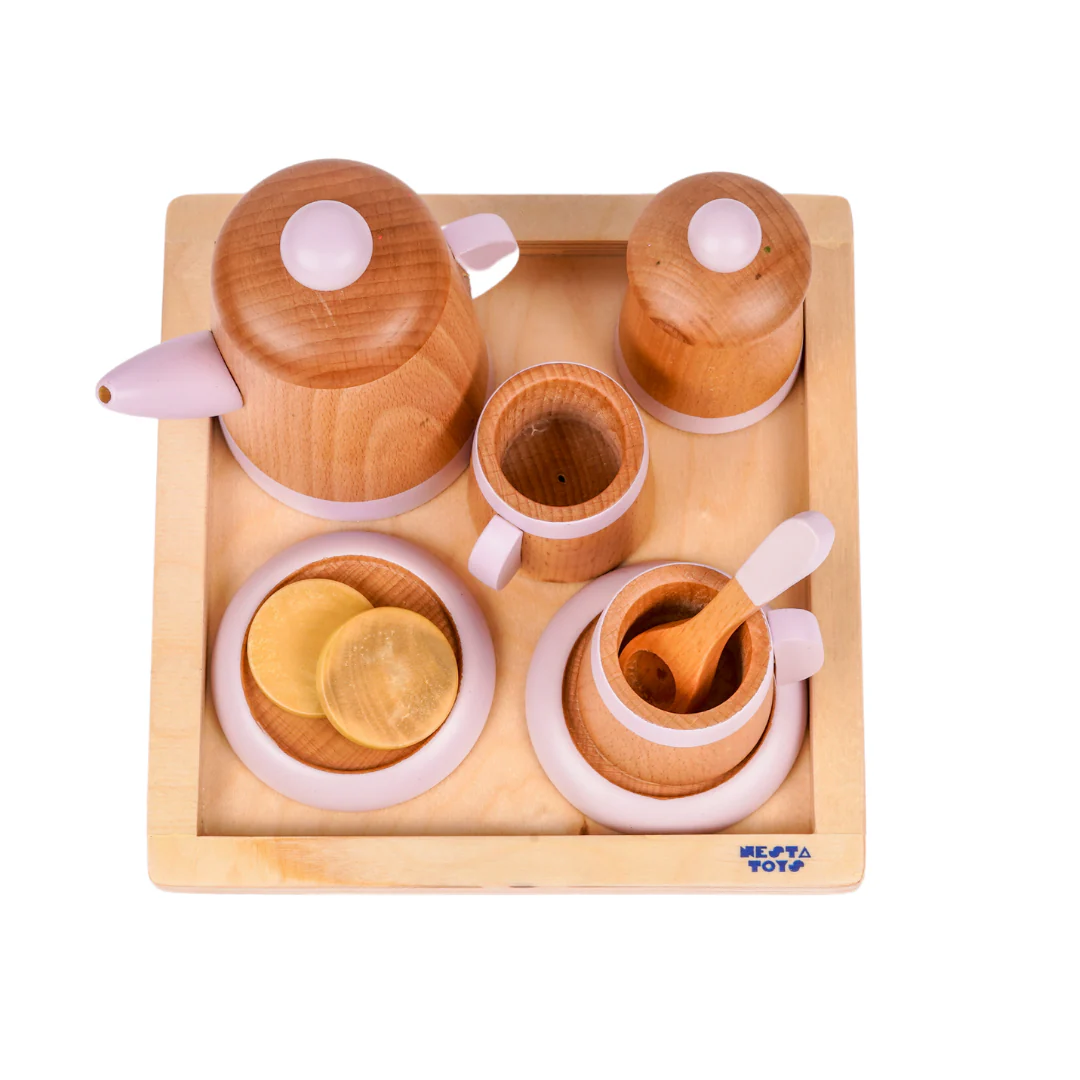 Wooden Tea Set Toy (10 Pcs) - Image 9