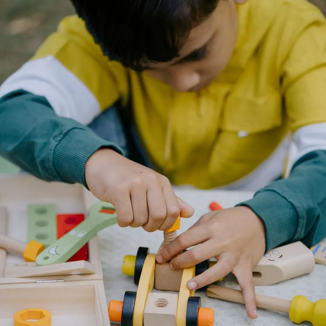 Wooden Tool Kit Toy with Tool Box (40 Pcs) - Image 9