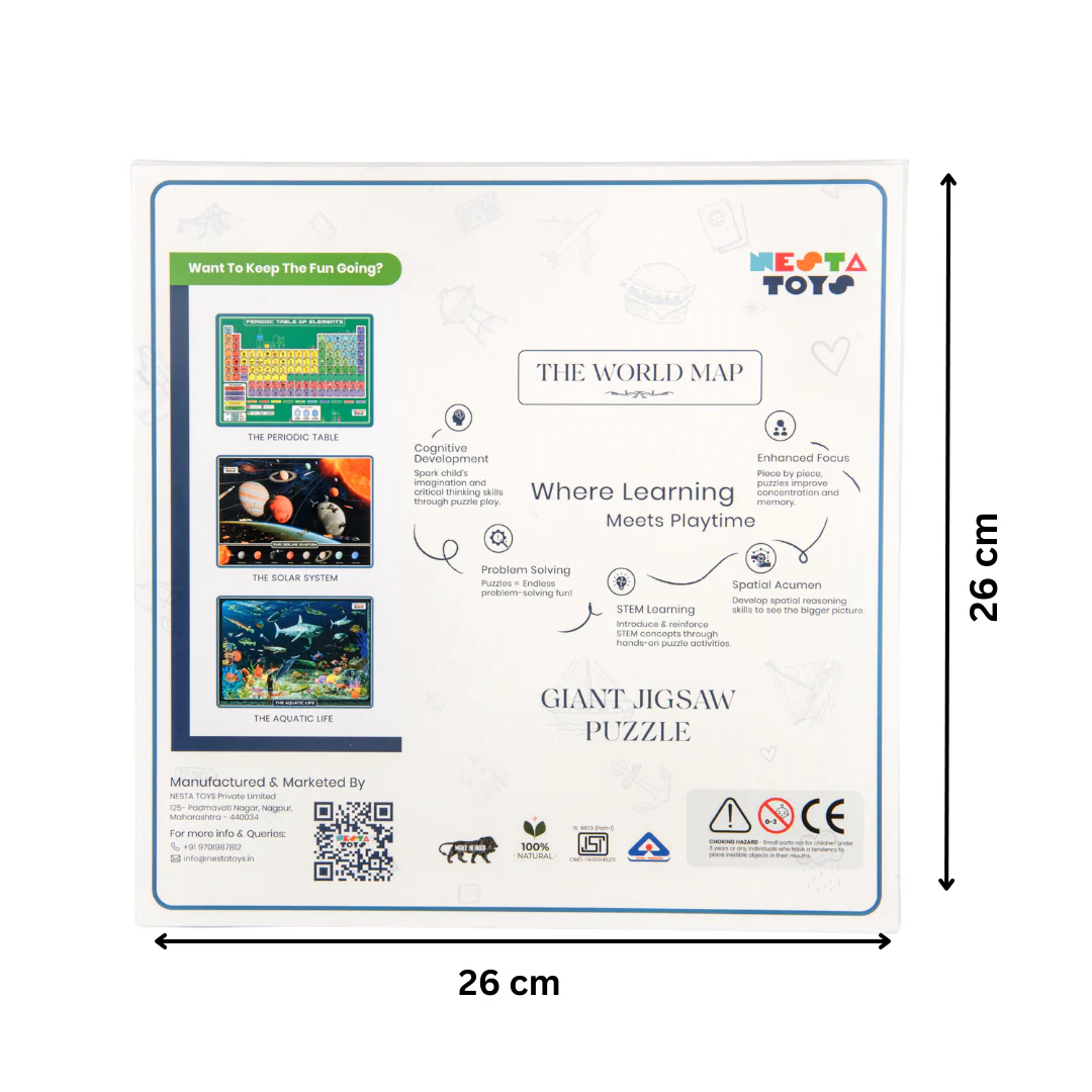 World Map Jigsaw Puzzle (108 Jumbo Pieces) - Image 10