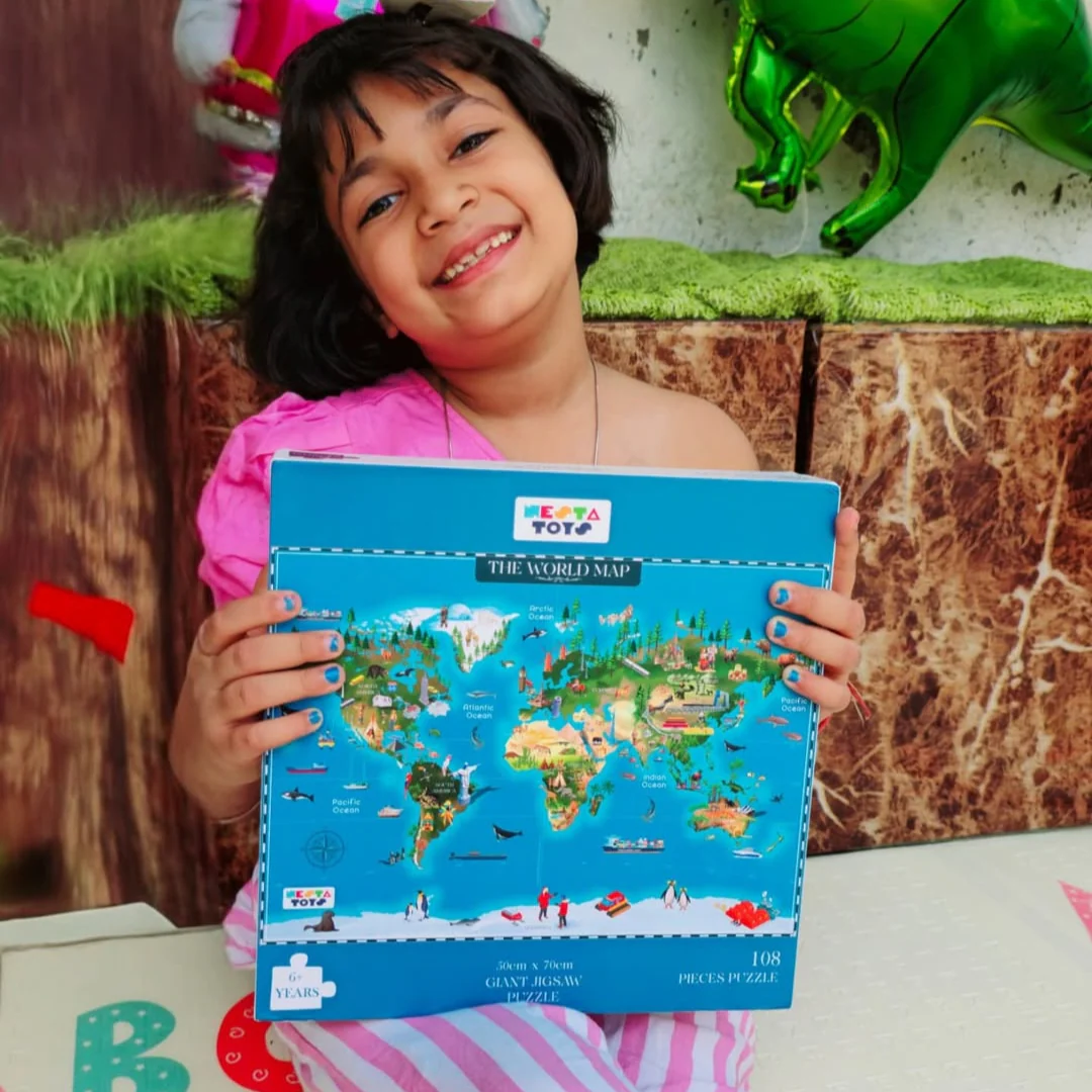 World Map Jigsaw Puzzle (108 Jumbo Pieces) - Image 4