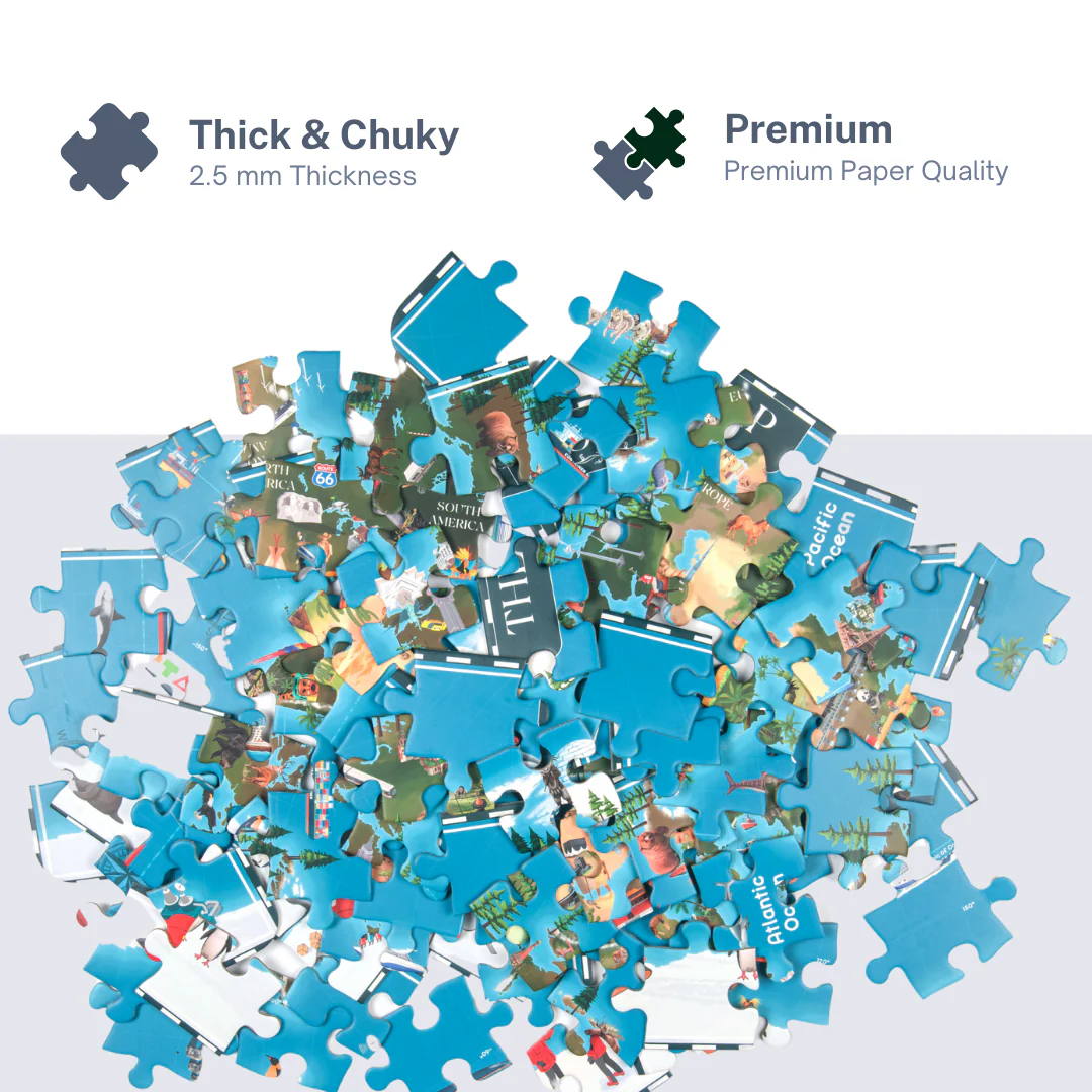 World Map Jigsaw Puzzle (108 Jumbo Pieces) - Image 9